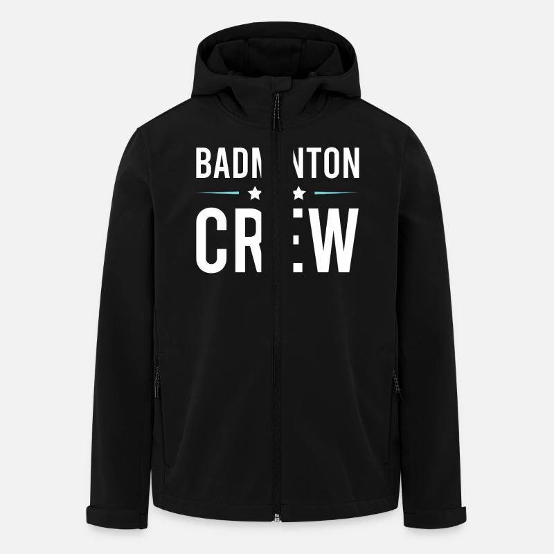 Équipe de badminton - Veste softshell homme en polyester recyclé Stanley/Stella - noir