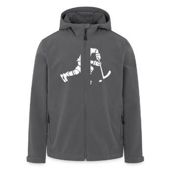 Joueurs de hockey - Veste softshell homme en polyester recyclé Stanley/Stella - noir - Devant - AI Model Male 185 light (185cm)
