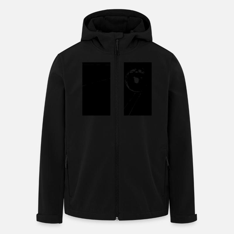 Sputnik App check - Recycelte Männer Softshell-Jacke von Stanley/Stella - Schwarz