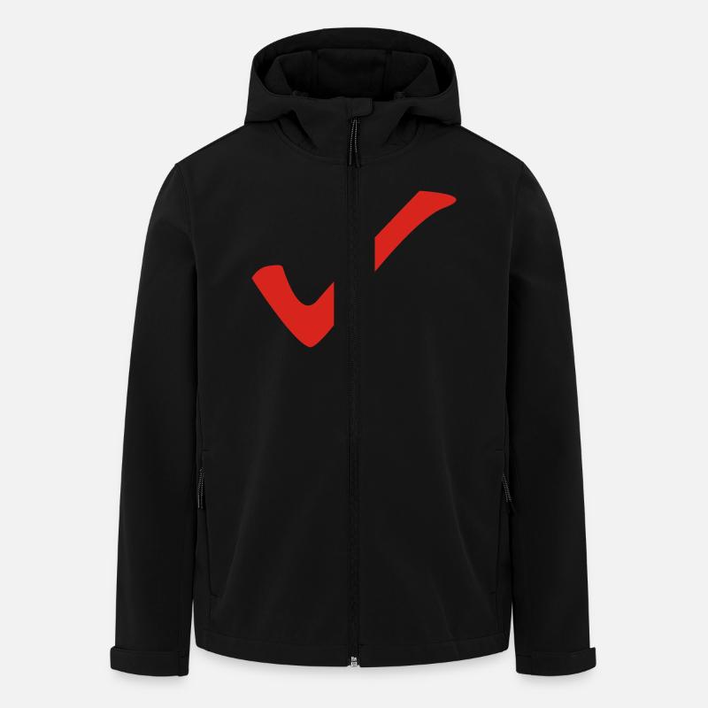 Check - hook - Men’s Recycled Softshell Jacket by Stanley/Stella - black