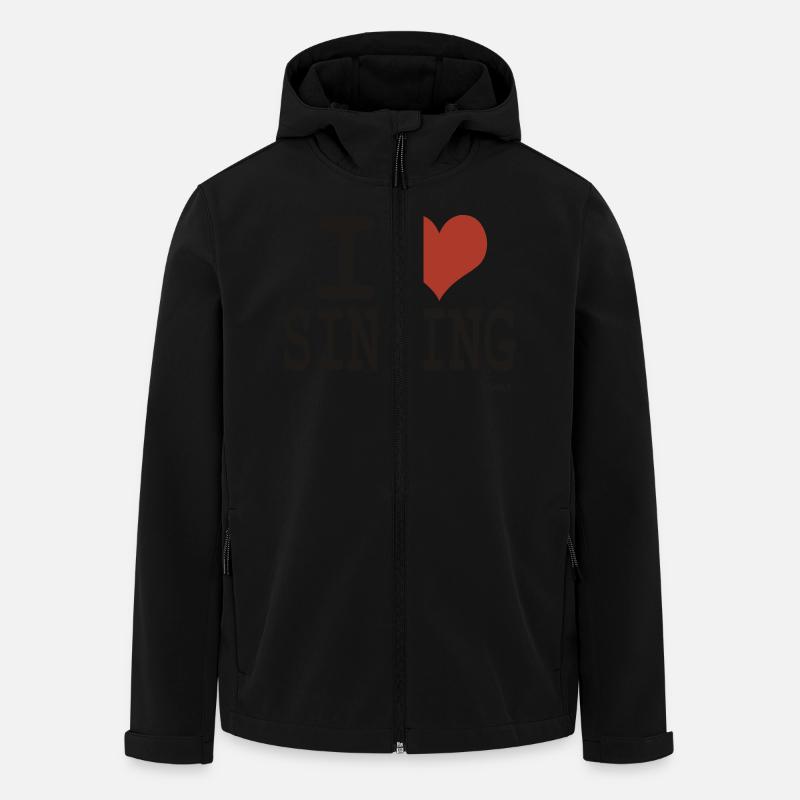 singing - Men’s Recycled Softshell Jacket by Stanley/Stella - black