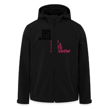good girls go to heaven bad girls go to glasgow - Men’s Recycled Softshell Jacket by Stanley/Stella - black - Front - AI Model Male 185 light (185cm)
