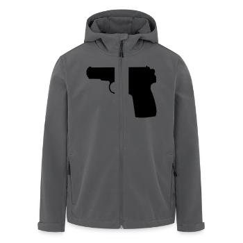 Pistole - Recycelte Männer Softshell-Jacke von Stanley/Stella - Schwarz - Vorne - AI Model Male 185 light (185cm)