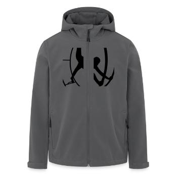 Rhönrad - Recycelte Männer Softshell-Jacke von Stanley/Stella - Schwarz - Vorne - AI Model Male 185 light (185cm)