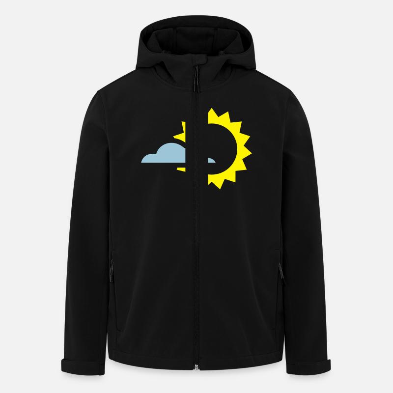 Wetter - Recycelte Männer Softshell-Jacke von Stanley/Stella - Schwarz
