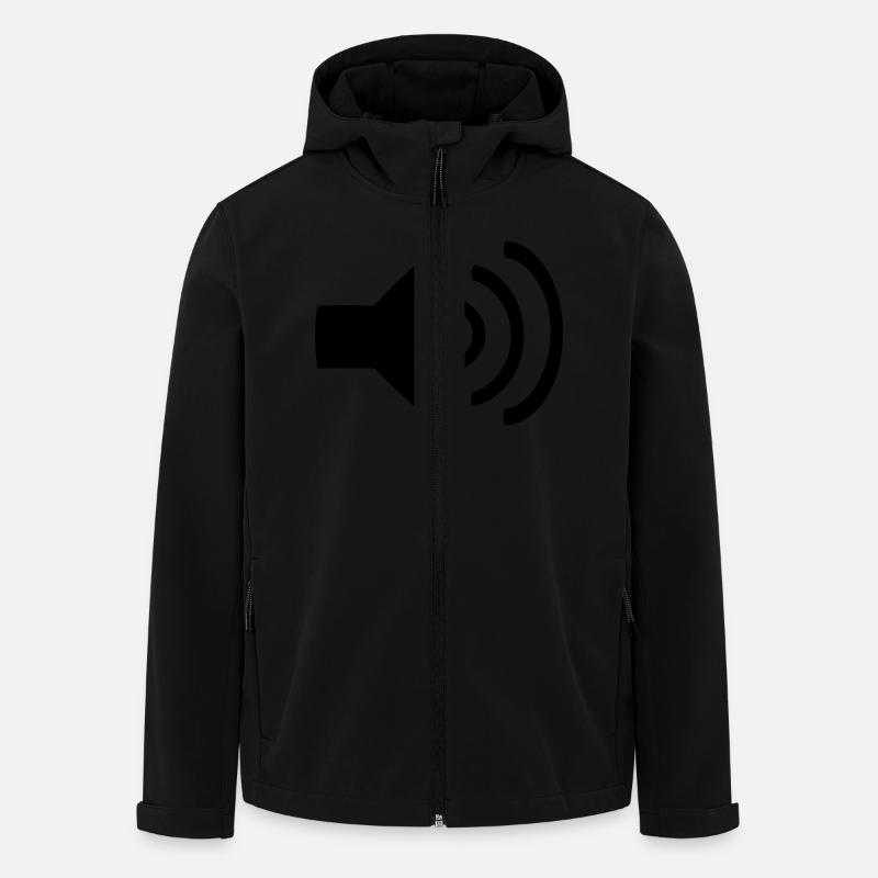 Volume de la musique - Veste softshell homme en polyester recyclé Stanley/Stella - noir