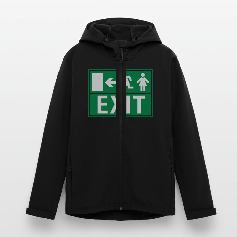 EXIT (FIRE EXIT) Veste softshell homme en polyester recyclé Discoverer Stanley/Stella