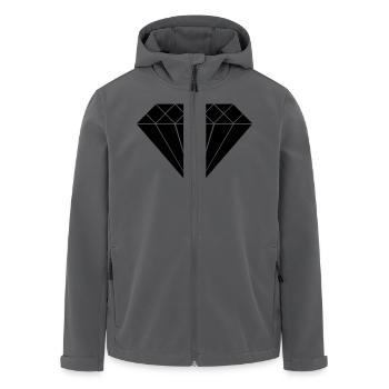 Diamant - Recycelte Männer Softshell-Jacke von Stanley/Stella - Schwarz - Vorne - AI Model Male 185 light (185cm)