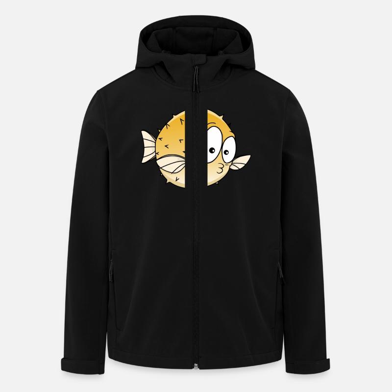 Kugelfisch - Recycelte Männer Softshell-Jacke von Stanley/Stella - Schwarz