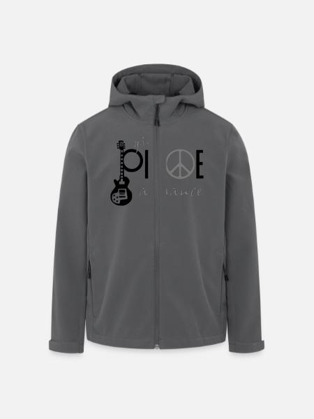 give_ peace_a_chance - Recycelte Männer Softshell-Jacke von Stanley/Stella - Schwarz
