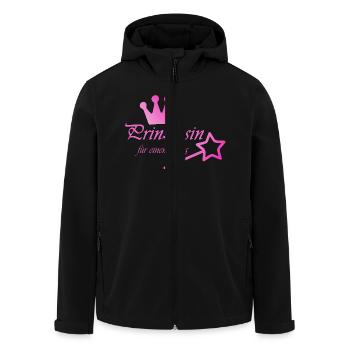 Prinzessin - Recycelte Männer Softshell-Jacke von Stanley/Stella - Schwarz - Vorne - AI Model Male 185 light (185cm)