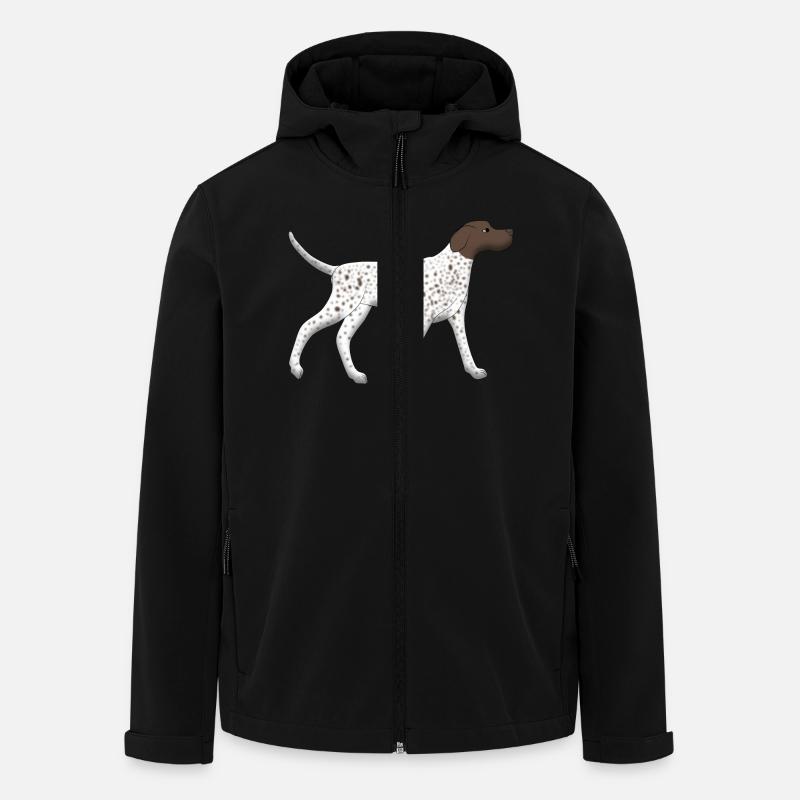 Pointers run - Men’s Recycled Softshell Jacket by Stanley/Stella - black