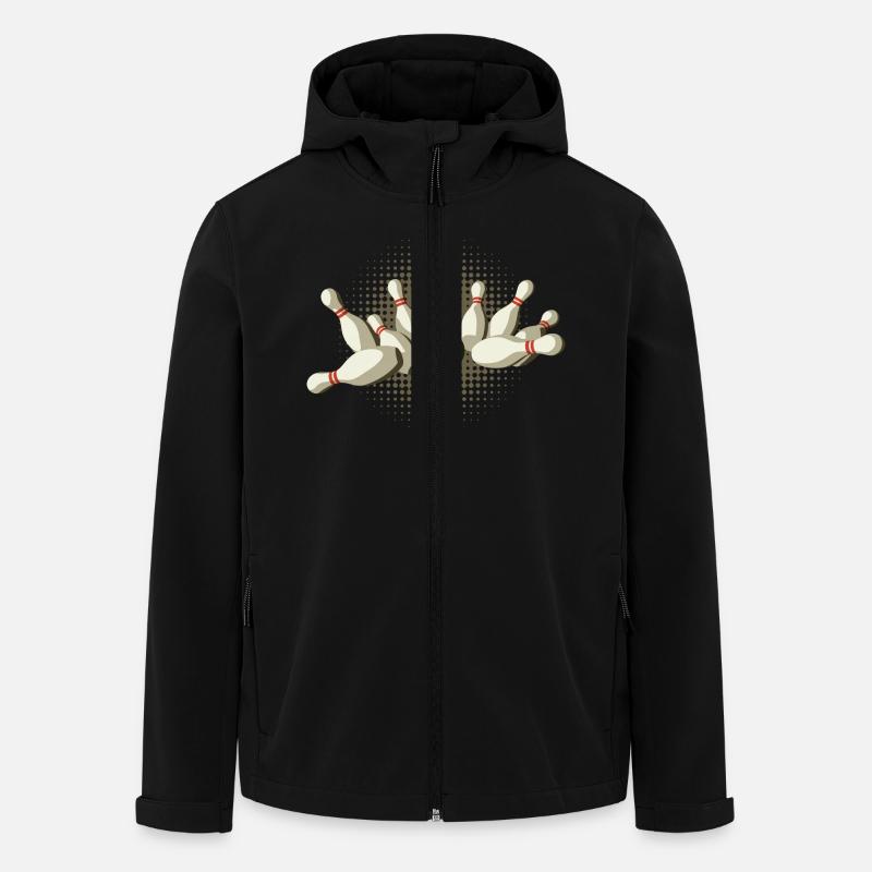 Strike Kegeln - Recycelte Männer Softshell-Jacke von Stanley/Stella - Schwarz