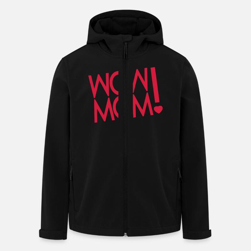 Mutter - Recycelte Männer Softshell-Jacke von Stanley/Stella - Schwarz