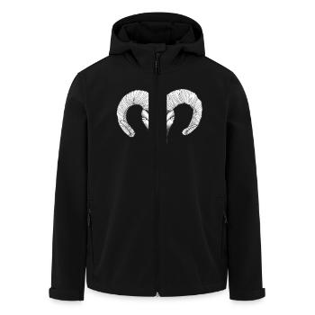 widderkopf - Recycelte Männer Softshell-Jacke von Stanley/Stella - Schwarz - Vorne - AI Model Male 185 light (185cm)
