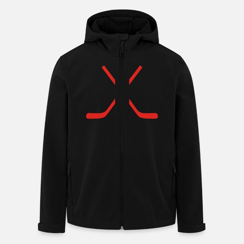 hockey - Veste softshell homme en polyester recyclé Stanley/Stella - noir