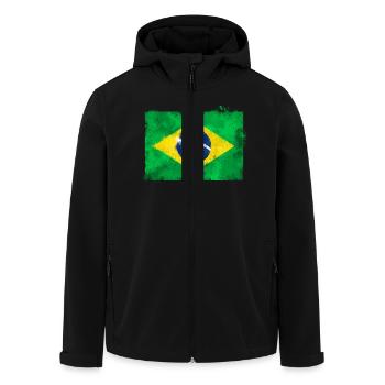 Brasil - Veste softshell homme en polyester recyclé Stanley/Stella - noir - Devant - AI Model Male 185 light (185cm)