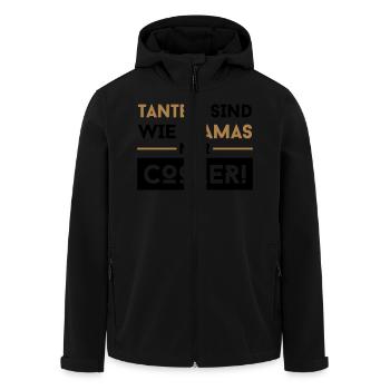 tanten shirt - Recycelte Männer Softshell-Jacke von Stanley/Stella - Schwarz - Vorne - AI Model Male 185 light (185cm)