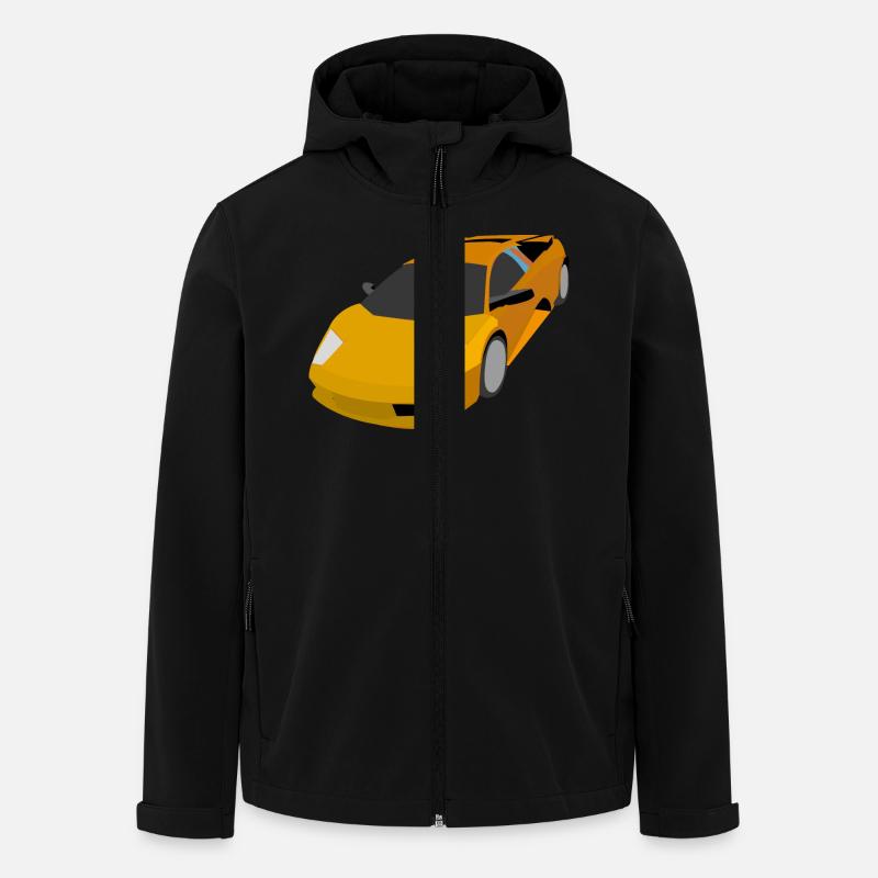 Rennauto - Recycelte Männer Softshell-Jacke von Stanley/Stella - Schwarz