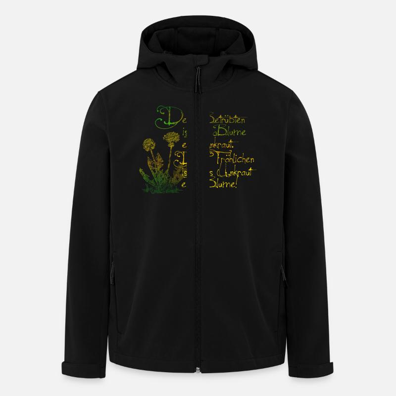 Affligés est chaque fleur une mauvaise herbe. La - Veste softshell homme en polyester recyclé Stanley/Stella - noir