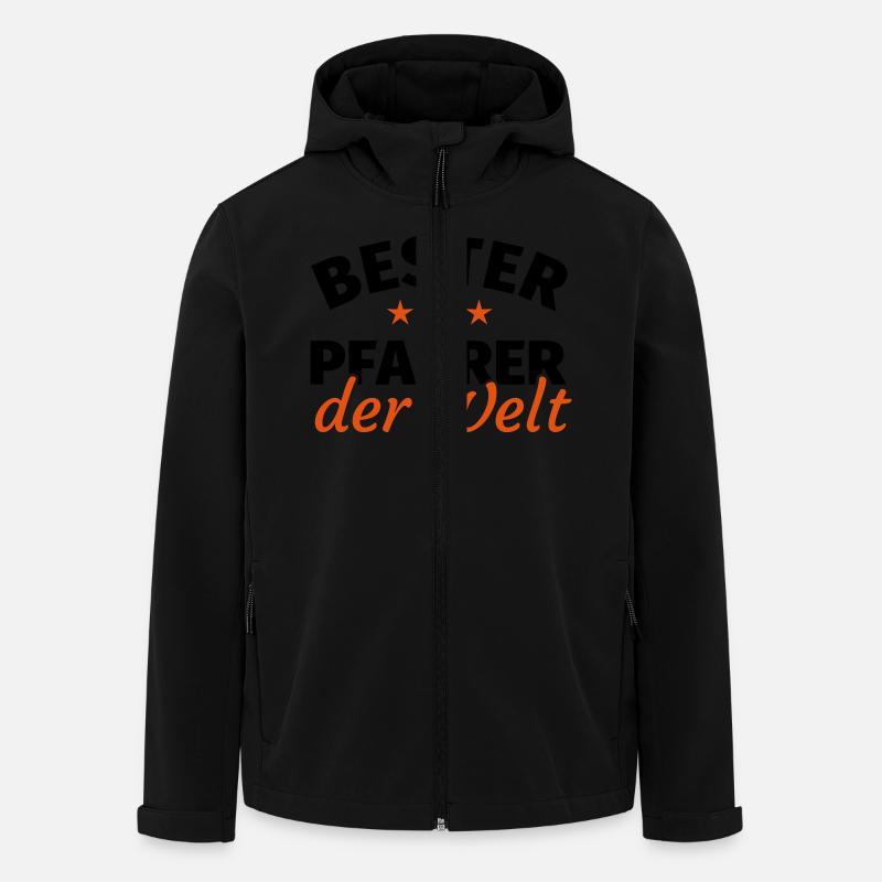 Geschenk Pfarrer - Recycelte Männer Softshell-Jacke von Stanley/Stella - Schwarz