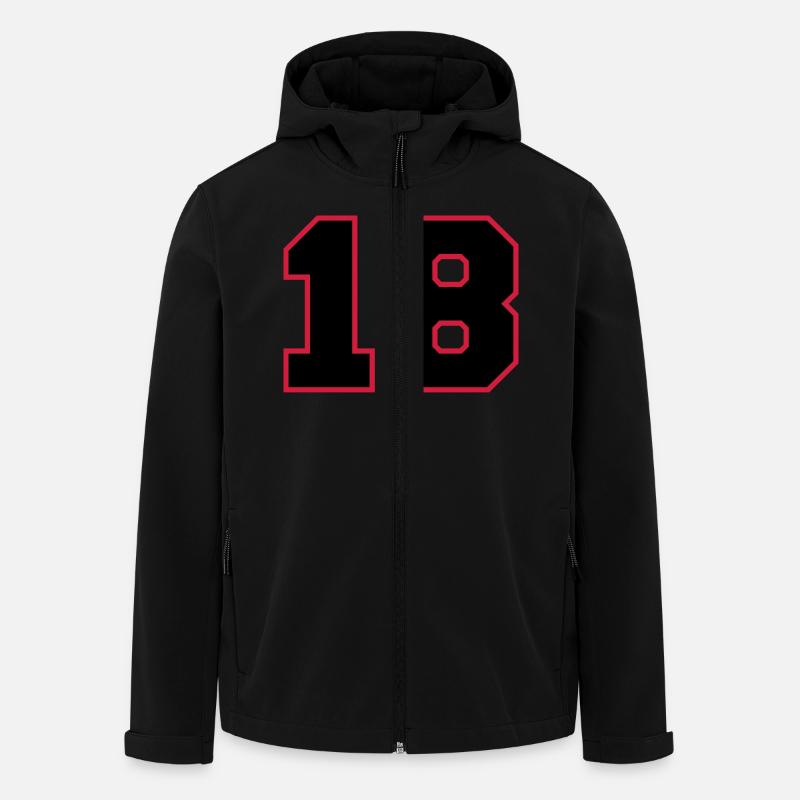 number18 - Men’s Recycled Softshell Jacket by Stanley/Stella - black