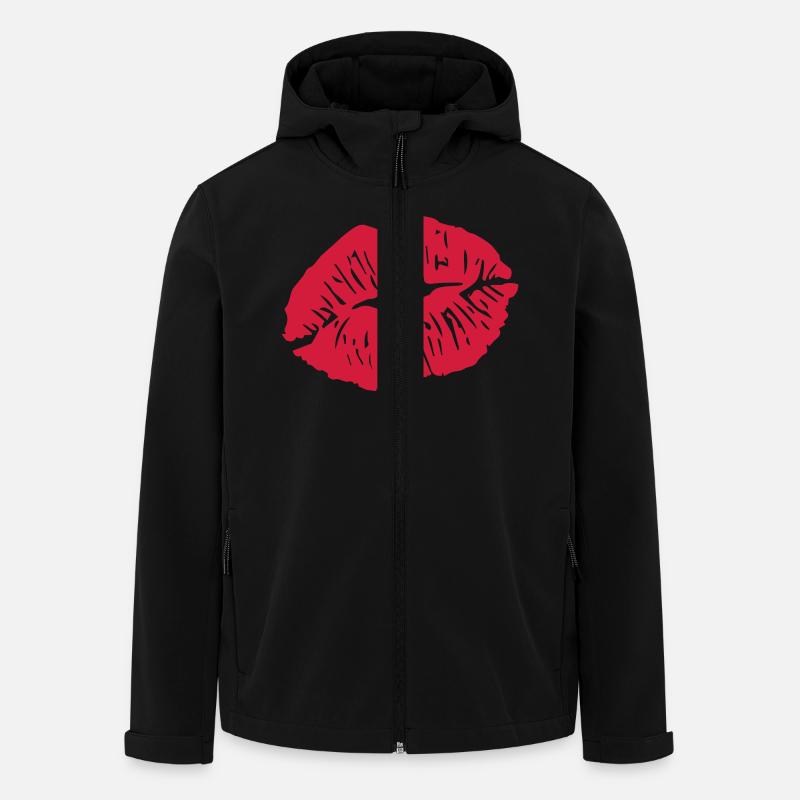 Lips - Men’s Recycled Softshell Jacket by Stanley/Stella - black