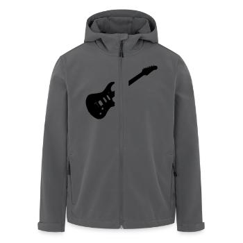 gitarre - Recycelte Männer Softshell-Jacke von Stanley/Stella - Schwarz - Vorne - AI Model Male 185 light (185cm)