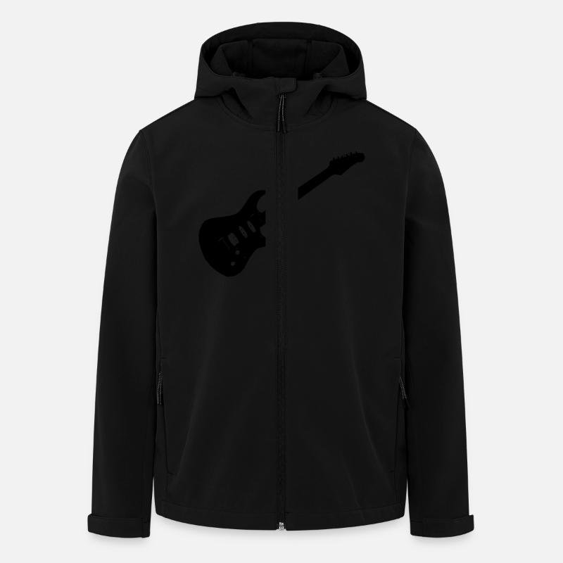 gitarre - Recycelte Männer Softshell-Jacke von Stanley/Stella - Schwarz