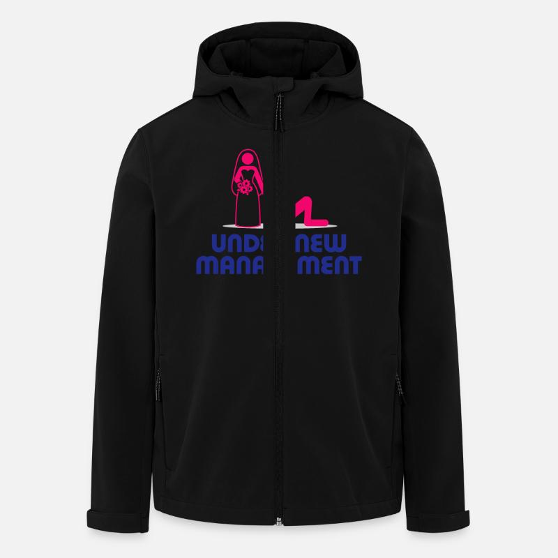 Unter neuer Geschäftsführung - Recycelte Männer Softshell-Jacke von Stanley/Stella - Schwarz