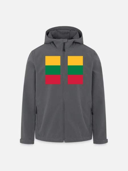 drapeau_lituanie - Men’s Recycled Softshell Jacket by Stanley/Stella - black
