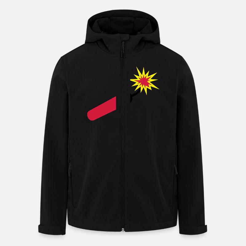 dynamit___f3 - Recycelte Männer Softshell-Jacke von Stanley/Stella - Schwarz