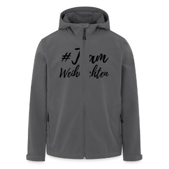 #Team Weihnachten schwarz - Recycelte Männer Softshell-Jacke von Stanley/Stella - Schwarz - Vorne - AI Model Male 185 light (185cm)