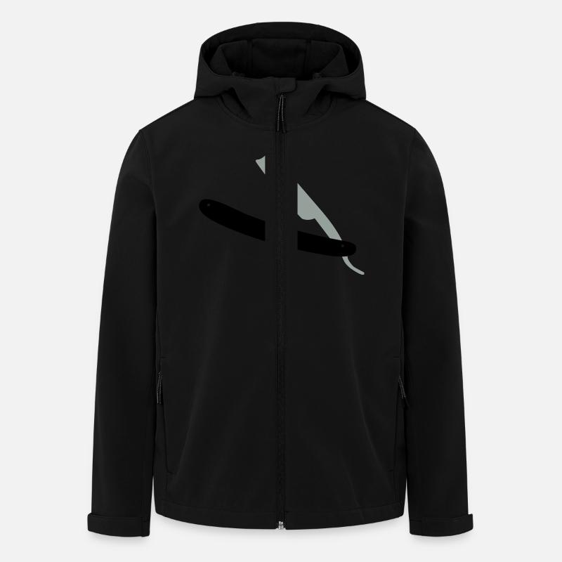 Rasiermesser - Recycelte Männer Softshell-Jacke von Stanley/Stella - Schwarz