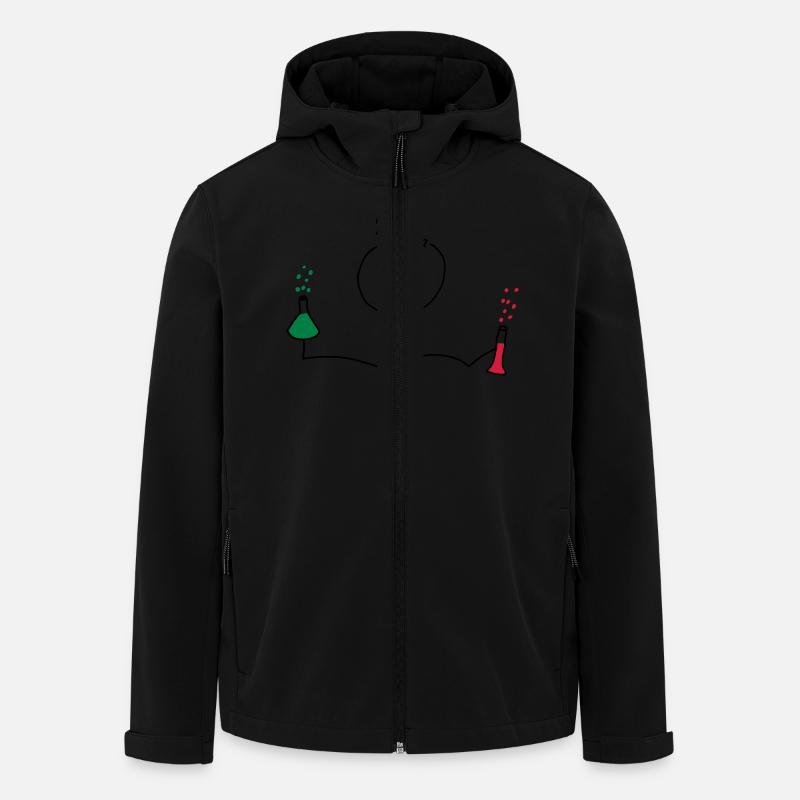 Chemie - Recycelte Männer Softshell-Jacke von Stanley/Stella - Schwarz