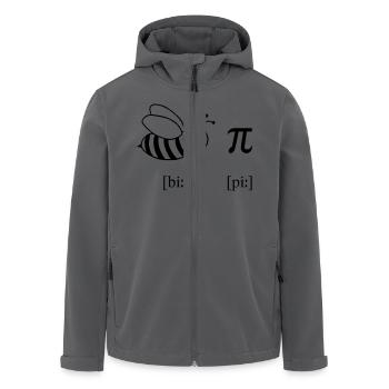 Bee Pi - Recycelte Männer Softshell-Jacke von Stanley/Stella - Schwarz - Vorne - AI Model Male 185 light (185cm)