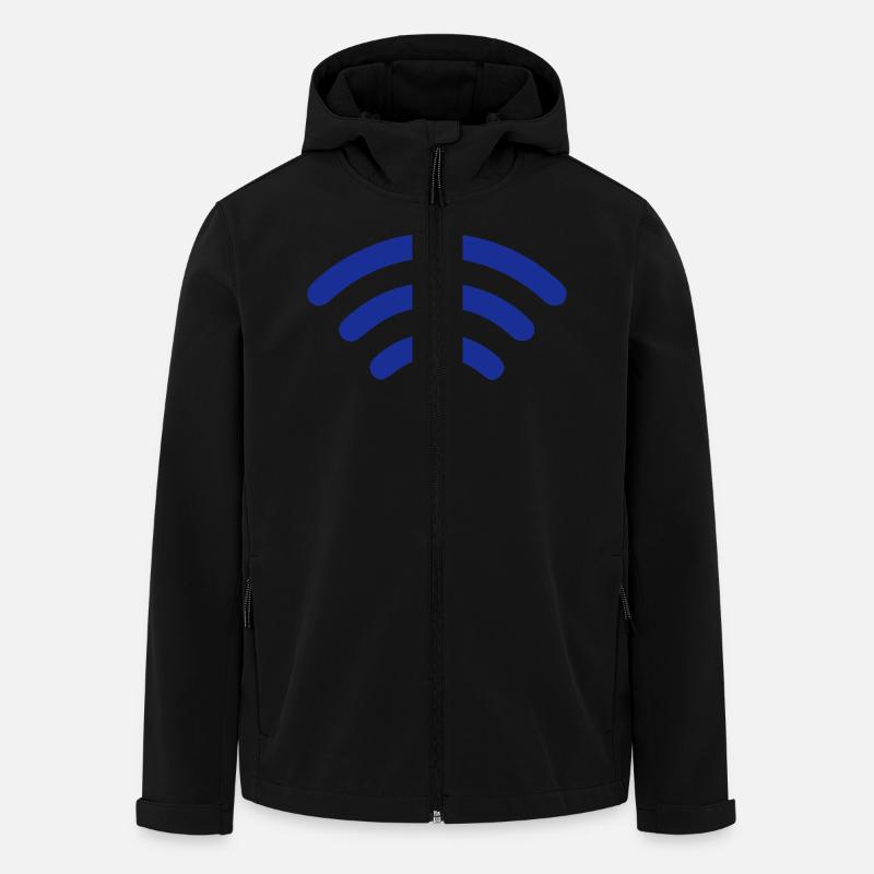 wlan - Recycelte Männer Softshell-Jacke von Stanley/Stella - Schwarz