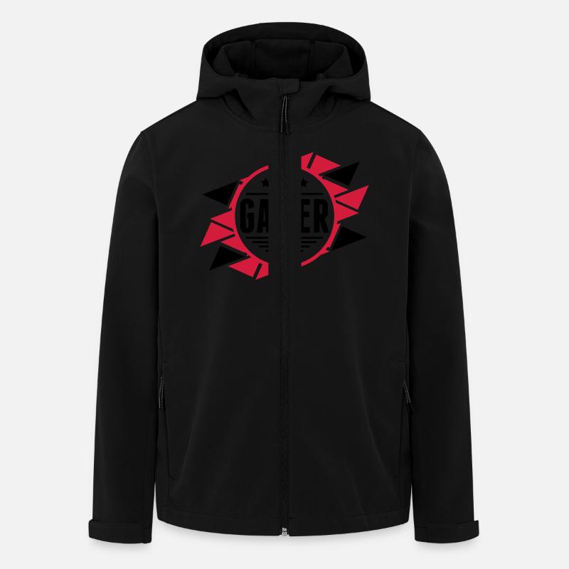 gamer_design_uk2 - Men’s Recycled Softshell Jacket by Stanley/Stella - black