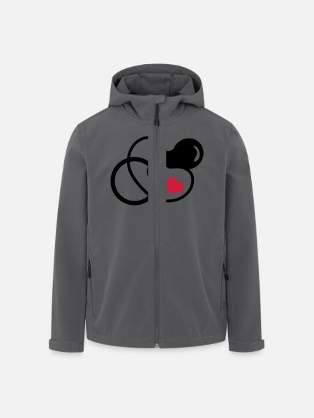 baby - pacifier - Men’s Recycled Softshell Jacket by Stanley/Stella - black