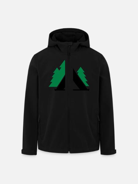 Tente - Veste softshell homme en polyester recyclé Stanley/Stella - noir