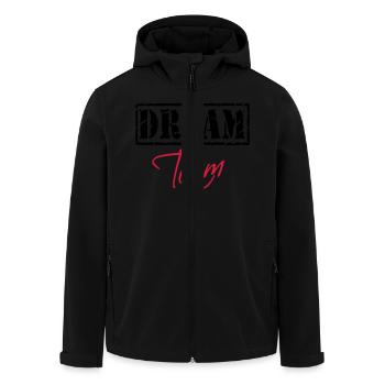 Dream Team - Veste softshell homme en polyester recyclé Stanley/Stella - noir - Devant - AI Model Male 185 light (185cm)