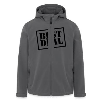 Best Deal - Recycelte Männer Softshell-Jacke von Stanley/Stella - Schwarz - Vorne - AI Model Male 185 light (185cm)