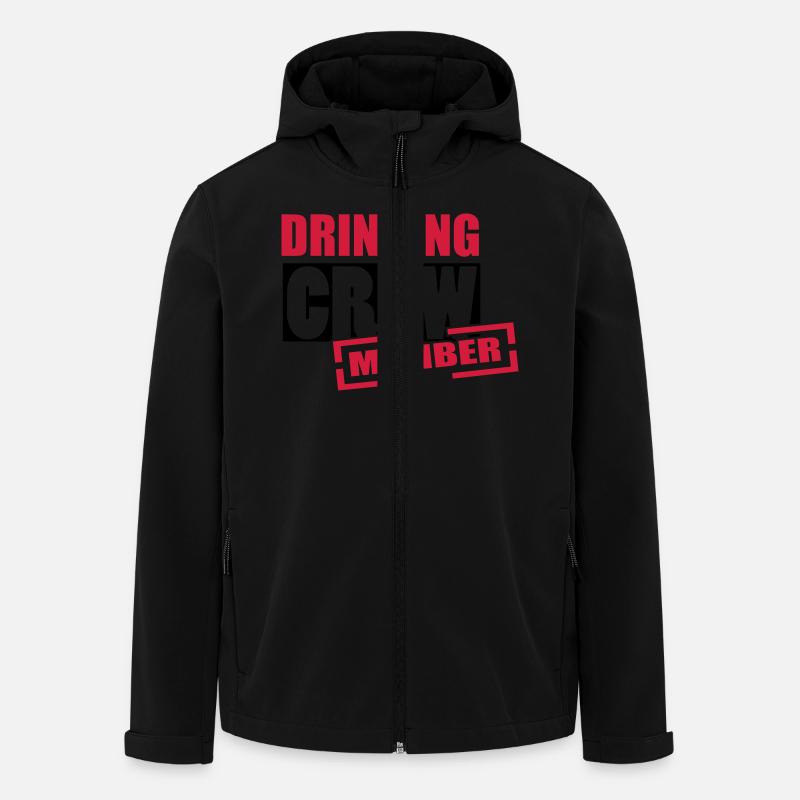 crew - Recycelte Männer Softshell-Jacke von Stanley/Stella - Schwarz