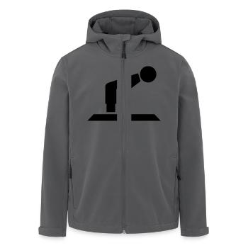 Ramadan, prière, musulman, Coran, islam, fard, - Veste softshell homme en polyester recyclé Stanley/Stella - noir - Devant - AI Model Male 185 light (185cm)