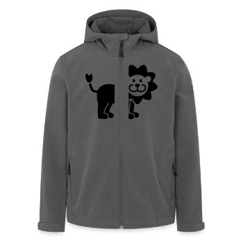 Löwe - Recycelte Männer Softshell-Jacke von Stanley/Stella - Schwarz - Vorne - AI Model Male 185 light (185cm)