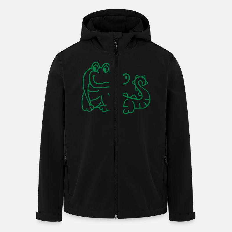 Crocodile - Veste softshell homme en polyester recyclé Stanley/Stella - noir