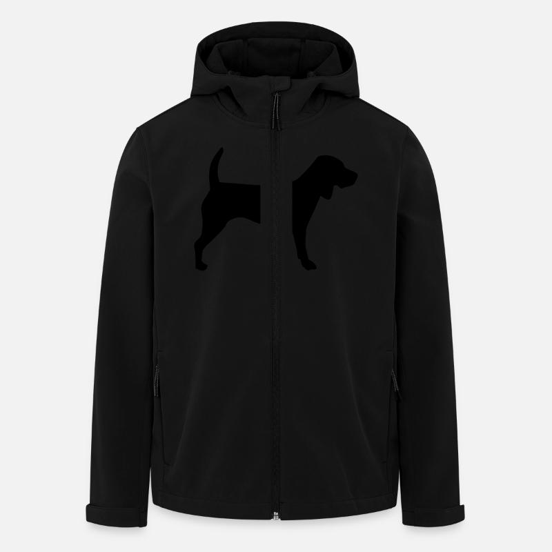 Beagle - Recycelte Männer Softshell-Jacke von Stanley/Stella - Schwarz