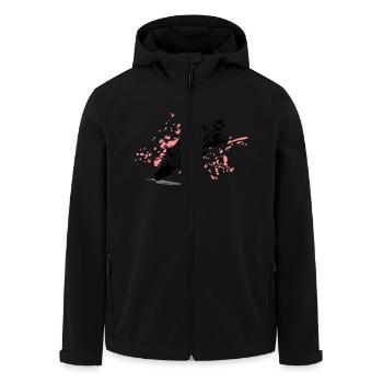 Supermoto Racing - Recycelte Männer Softshell-Jacke von Stanley/Stella - Schwarz - Vorne - AI Model Male 185 light (185cm)