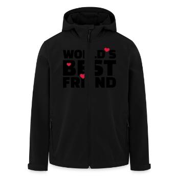 Freund - Recycelte Männer Softshell-Jacke von Stanley/Stella - Schwarz - Vorne - AI Model Male 185 light (185cm)