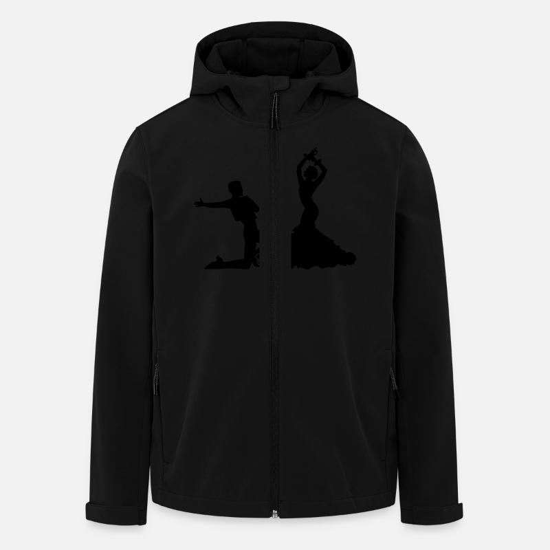 Flamenco - Recycelte Männer Softshell-Jacke von Stanley/Stella - Schwarz